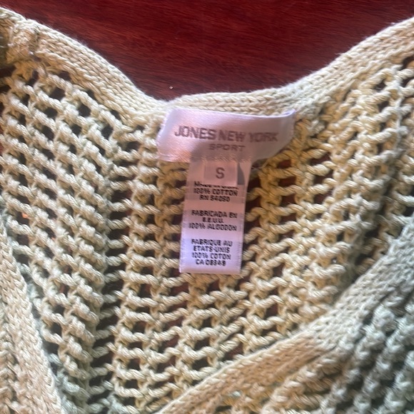 Lime green knit sweater small perfect for summer as a cover up!! - Picture 3 of 3